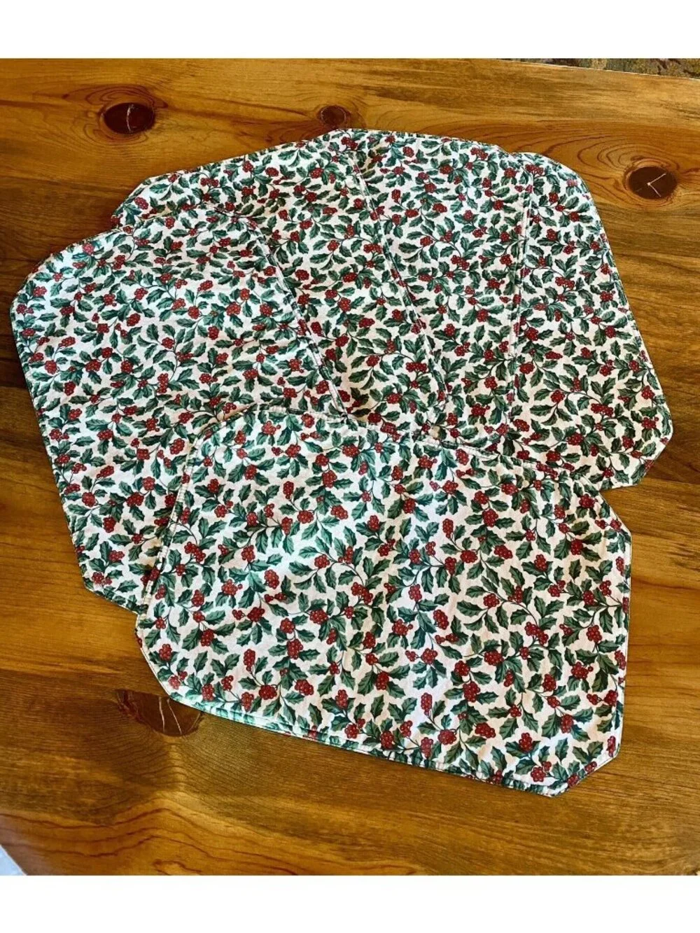 5 Reversible Christmas Holidays Rectangular Placemats
